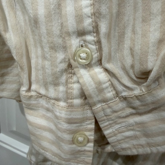 Elizabeth and James Cream Striped Shirt - Picture 3 of 4